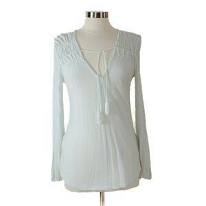 Lucky brand Boho top with tassels